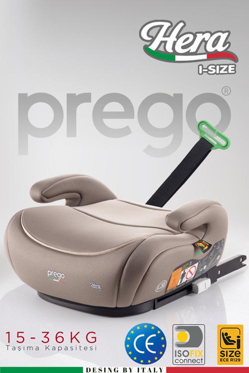 Hera 15-36 Kg Emniyet Kemeriyle Kullanılabilen Isofixli Oto Koltuğu Yükselticisi İ-Size-Belgeli