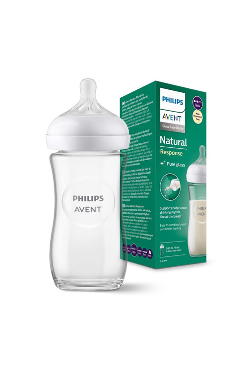 Natural Response Cam Biberon 1 Ay+ 240 Ml, Tepkili Biberon Emziği Scy933/01
