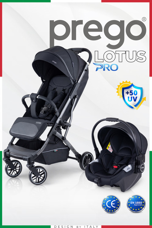 Lotus Pro Kabin Boy Travel Bebek Arabası -Tek Elle Katlanır-Hafif -Uv Tenteli -Yağmurluk-Örtü-Kılıf