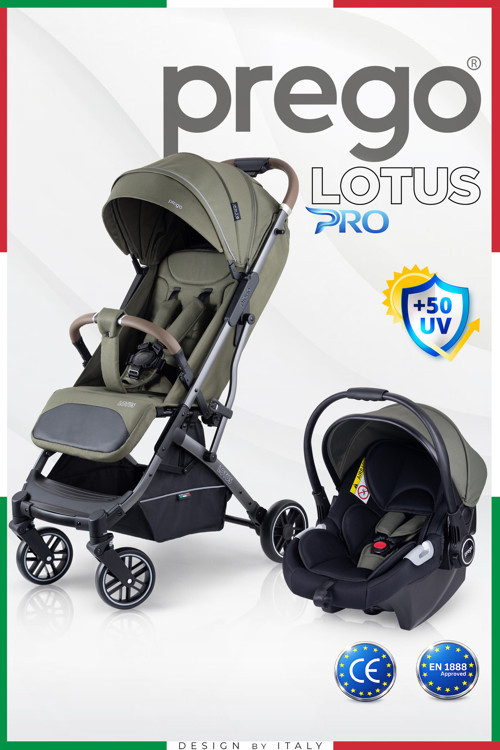 Lotus Pro Kabin Boy Travel Bebek Arabası -Tek Elle Katlanır-Hafif -Uv Tenteli -Yağmurluk-Örtü-Kılıf