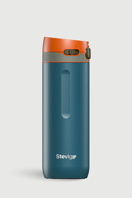 STEVIG 4 ACTION TRIGGER-CONTROL ÇELİK TERMOS 500 ML INK BLUE ST-234