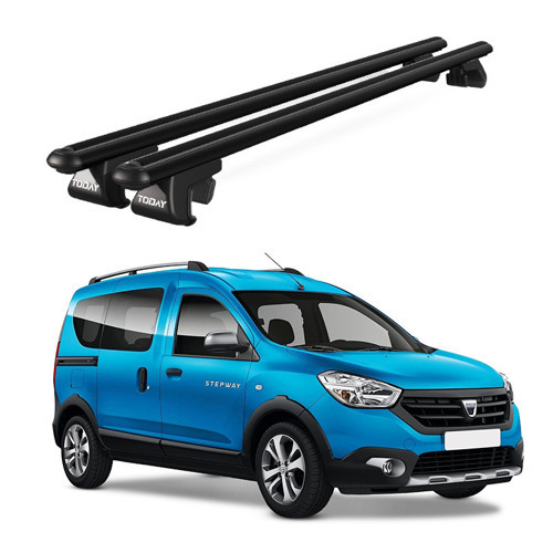 Venüs Dacia Dokker (2012-2021) Uyumlu Siyah Ara Atkı Port Bagaj Tavan Barı