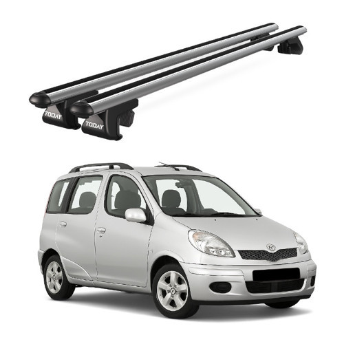 Venüs Toyota Yaris Verso MPV (2000-2005) Uyumlu Gri Ara Atkı Port Bagaj Tavan Barı