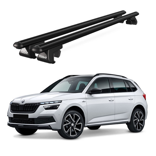 Venüs Skoda Kamiq (2019 ve sonrası) Uyumlu Siyah Ara Atkı Port Bagaj Tavan Barı