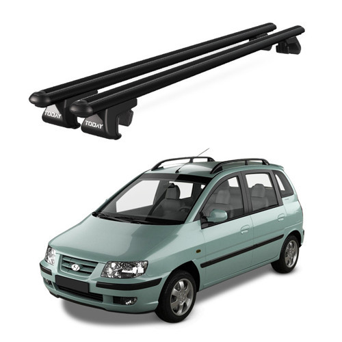 Venüs Hyundai Matrix (2001-2010) Uyumlu Siyah Ara Atkı Port Bagaj Tavan Barı
