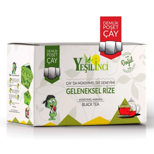 Yeşil İnci Demlik Poşet 200 x 30 Gr ( 6 Kg ) Yogun Dem Yumuşak İçim