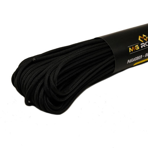 Bileklik ve Outdoor Paracord İp 4 mm 660lb (10 İplikli) 30 Metre Siyah
