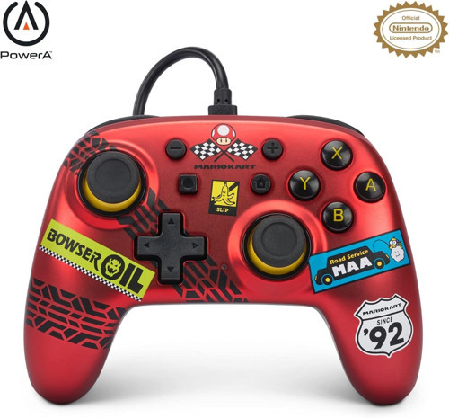 Nintendo Switch Için Nano Kablolu Kumanda - Mario Kart: Racer Red, Kırmızı