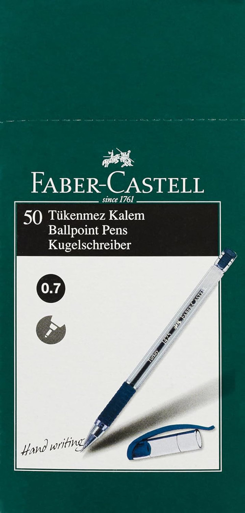 Faber-Castell 1425 İğne Uç Tükenmez, Siyah, 50' Li