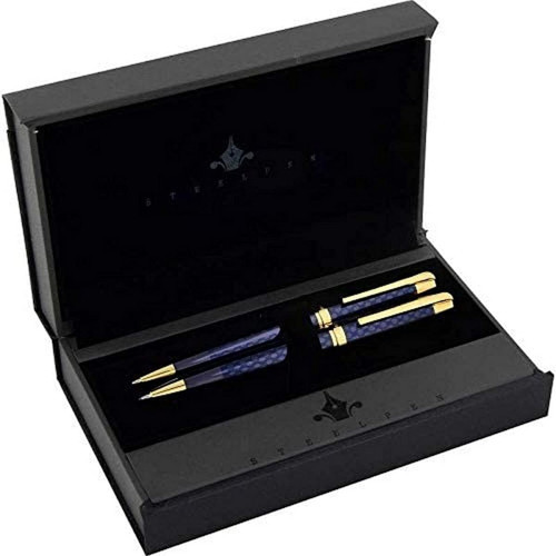 Carens Serisi P266 Gold Mavi Gold Tükenmez Kalem+Versatil Kalem