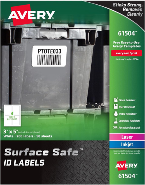 Durable Etiket Etiketi, 3 Inç X 5 Inç (61504)