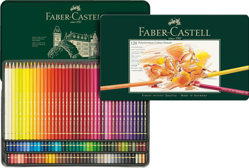 Faber-Castell Polychromos Boya Kalemi 120’Li, Yüksek Pigmentli, Kalıcı Ve Canlı Renkler, Suya Dayanı