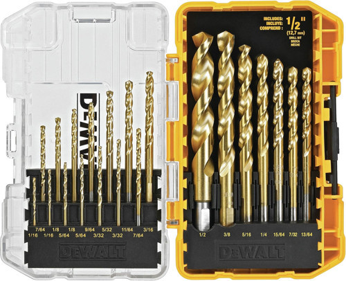 Titanium Drill Bit Set, 21-Piece (Dw1342)