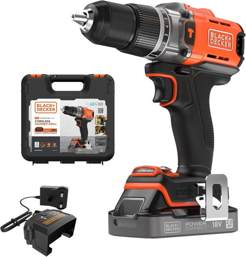 Black&Decker Bld682D1Xk-Qw 18V Powerconnect™ Kömürsüz Şarjlı Matkap/Vidalama (1 X 2.0Ah Akü, 1A Şarj