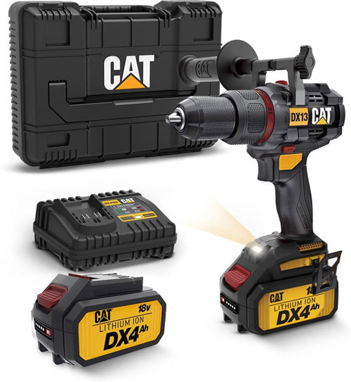 Dx13.1 18 Volt/4.0 Ah Li-Ion 80 Nm Çift Akülü Kömürsüz Profesyonel Şarjlı Darbeli Matkap