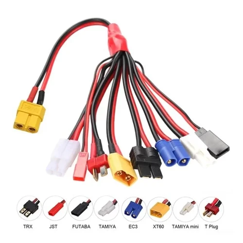 Pm-24266 Htrc 8 İn 1 Lipo Batarya Banana Şarj Kablo Seti