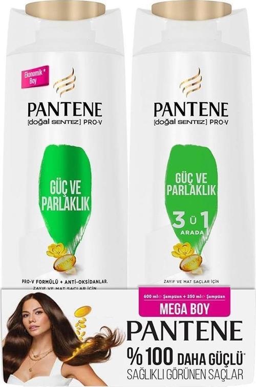 Doğal Sentez Güç ve Parlaklık 600 ml Şampuan + 3ü1 Arada Şampuan 350 ml