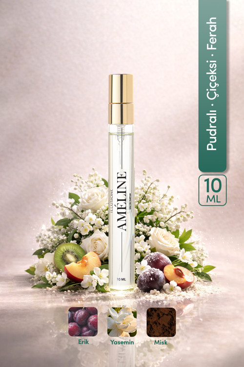 Améline Edp Seyahat Boy Kadın Parfümü 10Ml | Pudramsı - Çiçeksi - Ferah | Yasemin, Misk