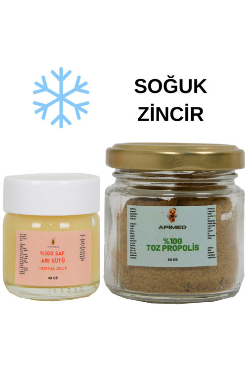 Arı Sütü (40Gr) (Plastik Kapak)+Propolis (40Gr)