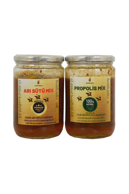 Propolismix %100 Doğal Şifa Karışım Ve Arısütümix(600Gr) Premium Avantaj Seti
