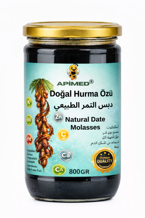 Doğal Hurma Özü 800 Gr Katkısız Hurma Pekmezi – Şekersiz, Yoğun Kıvamlı, Enerji Kaynağı,