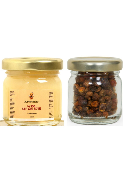 Arı Sütü 40 Gr & Arı Ekmeği (Perga) 20 Gr – Doğal Süper Gıda İkili Set