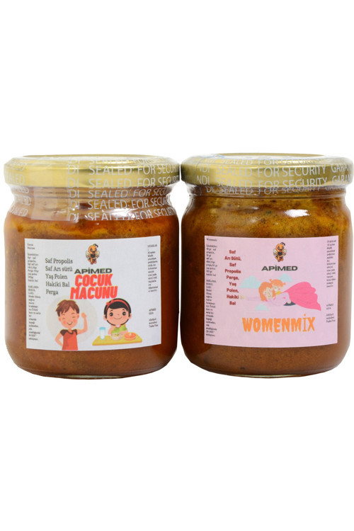 Womenmix Ve Çocuk Macunu Ikisibir Arı Sütü+Propolis+Polen+Arı Ekmeği+Bal