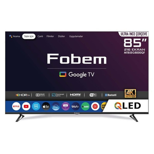 85” Mt85Eg8000Qf Qled Google 4K Tv