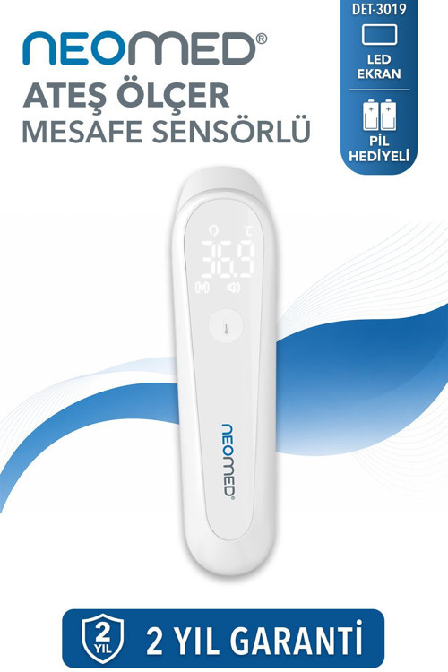DET-3019 Akıllı Mesafe Sensörlü Hızlı Ölçüm Temassız Dijital Ateş Ölçer