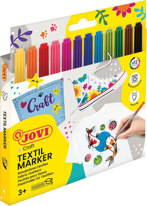 JOVI 1410 DECOR TEKSTİL KALEMİ 12 RENK