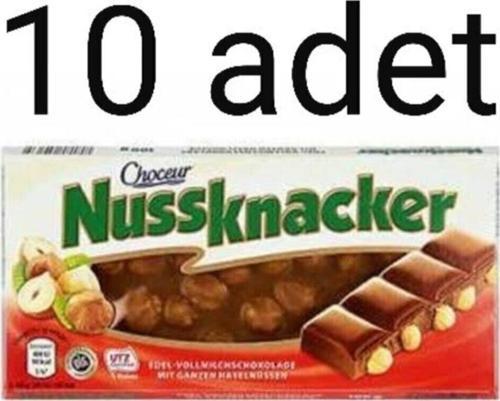 Nussknacker Tüm Fındıklı Alman Çikolatası 10 X 100 G