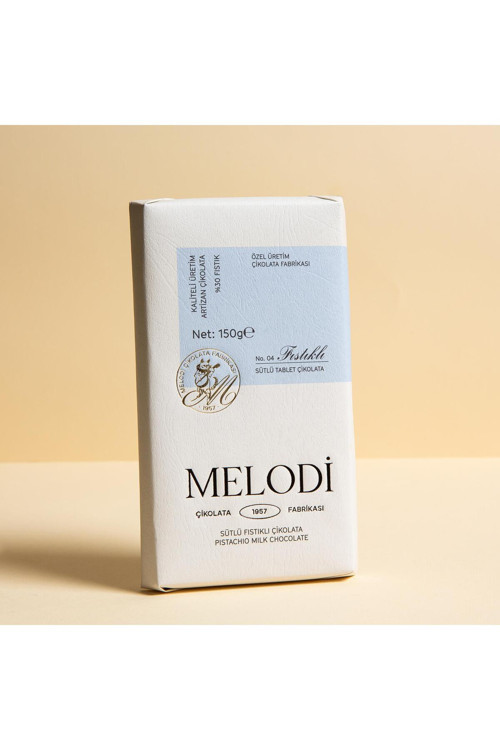 Sütlü Antep Fıstıklı Beyoğlu Çikolatası 150g