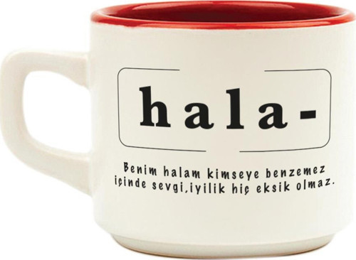 Hala Baskılı Kırmızı Venüs Kupa