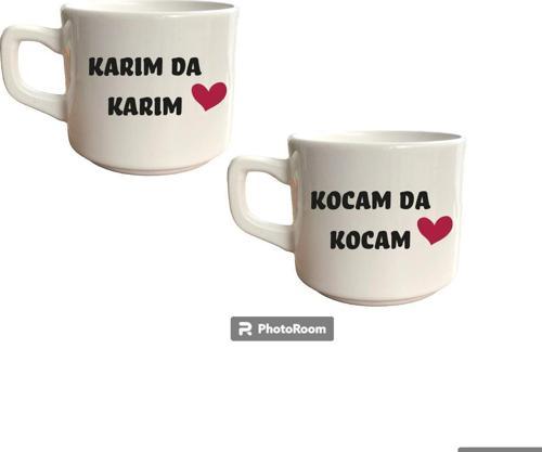 Karım Da Karım, Kocam Da Kocam Baskılı Beyaz Venüs Kupa Set