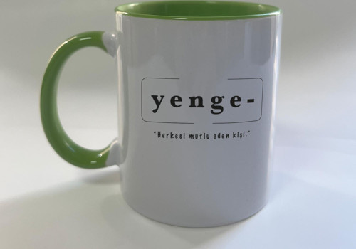 Yenge Baskılı Yeşil Mega Kupa