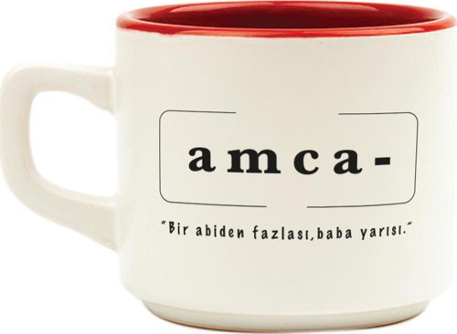 Amca Baskılı Kırmızı Venüs Kupa