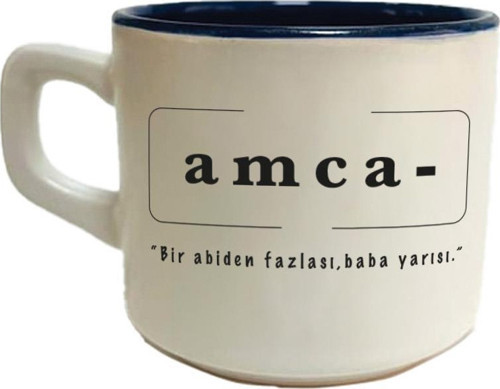Amca Baskılı Siyah Venüs Kupa