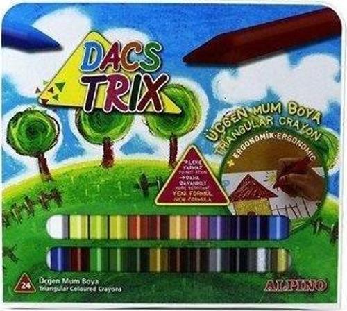 Dacstri-Üçgen 24 Renk Pastel Boya ALP-DA-127