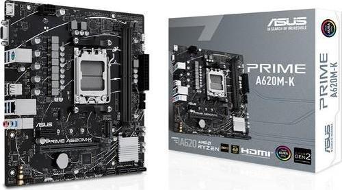 Prime A620M-K 6400Mhz (Oc) Ddr5 Soket Am5 M.2 Hdmi Vga Matx Amd Anakart