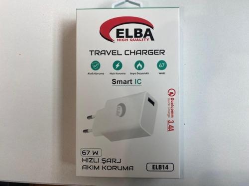 Elb14 Elb-67W Usb 67W 3.4A Hızlı Şarj Akıllı Koruma - Isıya Dayanıklı Ev Şarj Kafa