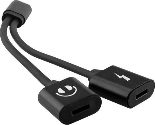 Hy-Xo38 Gümüş 2In1 Şarj+Kulaklık Lightning Metal Gövdeli Çevirici Kablo