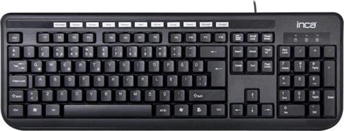 İk-254Qu Q-Usb Multimedya Black Laser Print Kablolu Klavye