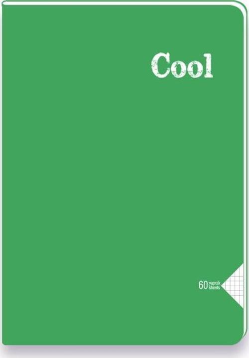 A5 60 Yaprak Kareli Pp Kapak Dikişli Cool Defter 450632-99 (12 Li Paket)