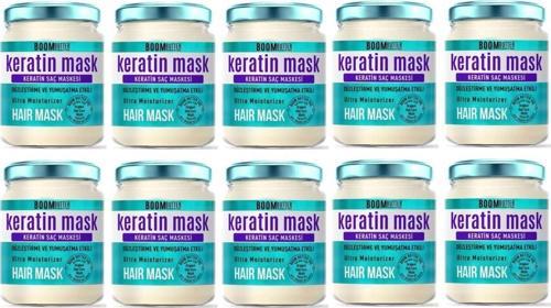 Güçlendirici Onarıcı Keratin Saç Maskesi 190 ml 10'lu Paket