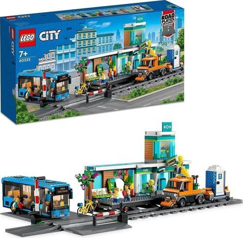 ® City Tren Istasyonu 60335 - 7 Yaş Ve Üzeri Çocuklar Için Demiryolu Kamyonu, Otobüs Ve Hemzemin