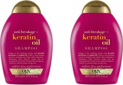 Hazarsat Keratin Oil Kırılma Karşıtı Şampuan 385 ml x 2 Adet