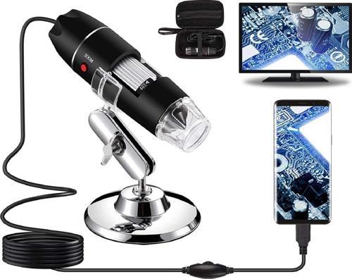 USB Dijital Mikroskop 40X-1000X, 8 LED Büyütme Endoskop Kamera