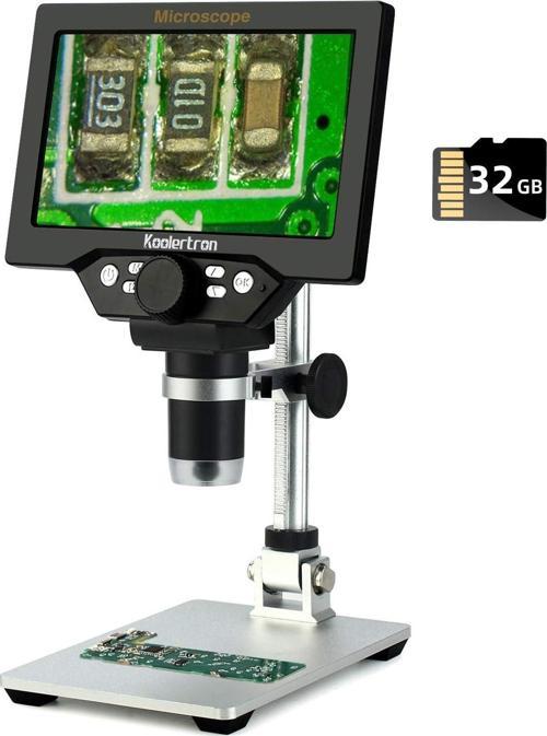 12MP 1-1200X Büyütme 7 Inc LCD Dijital Mikroskop