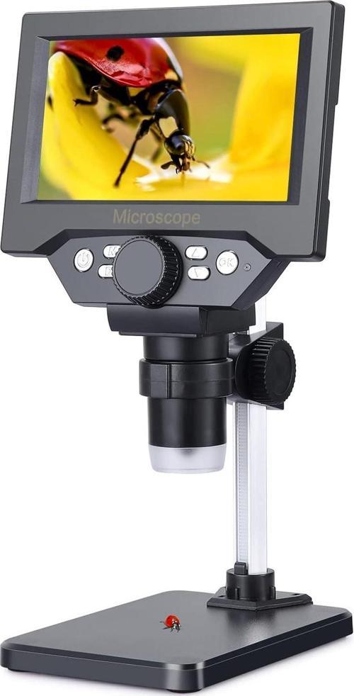 8MP 1-1000X Büyütme 5.5 Inc LCD Dijital USB Mikroskop