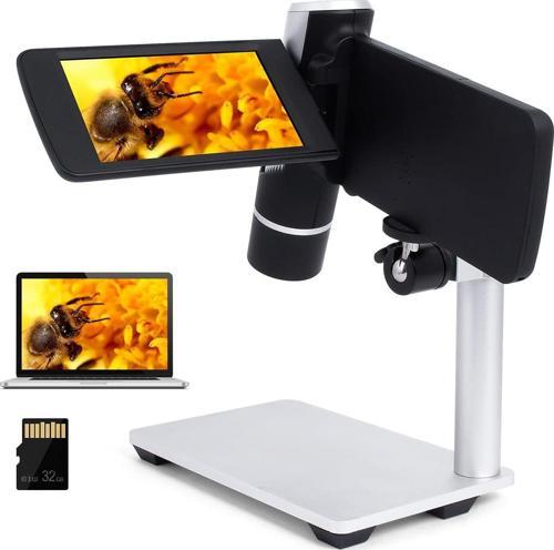 LM203 Metal Standlı El Tipi LCD Dijital Mikroskop